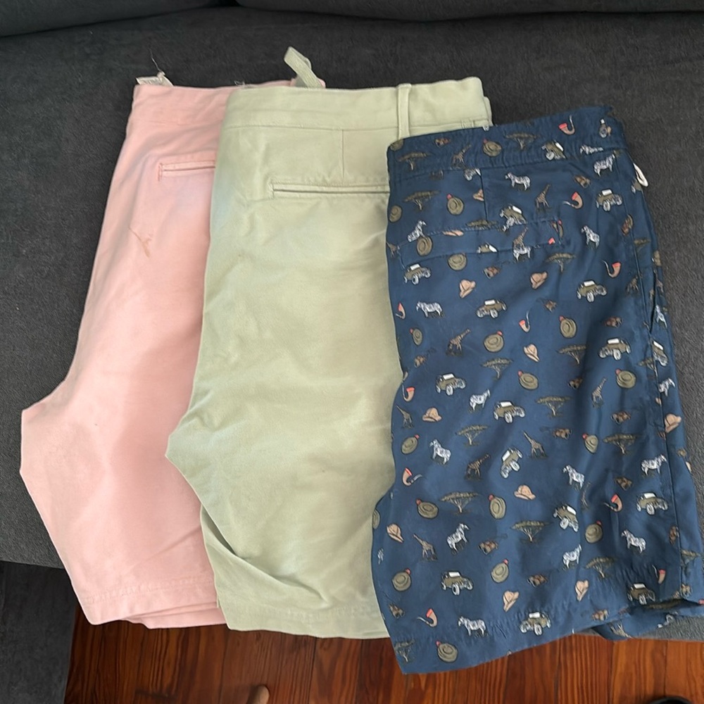 3 shorts almost new penguin brand and Mills Supply by splendid.
